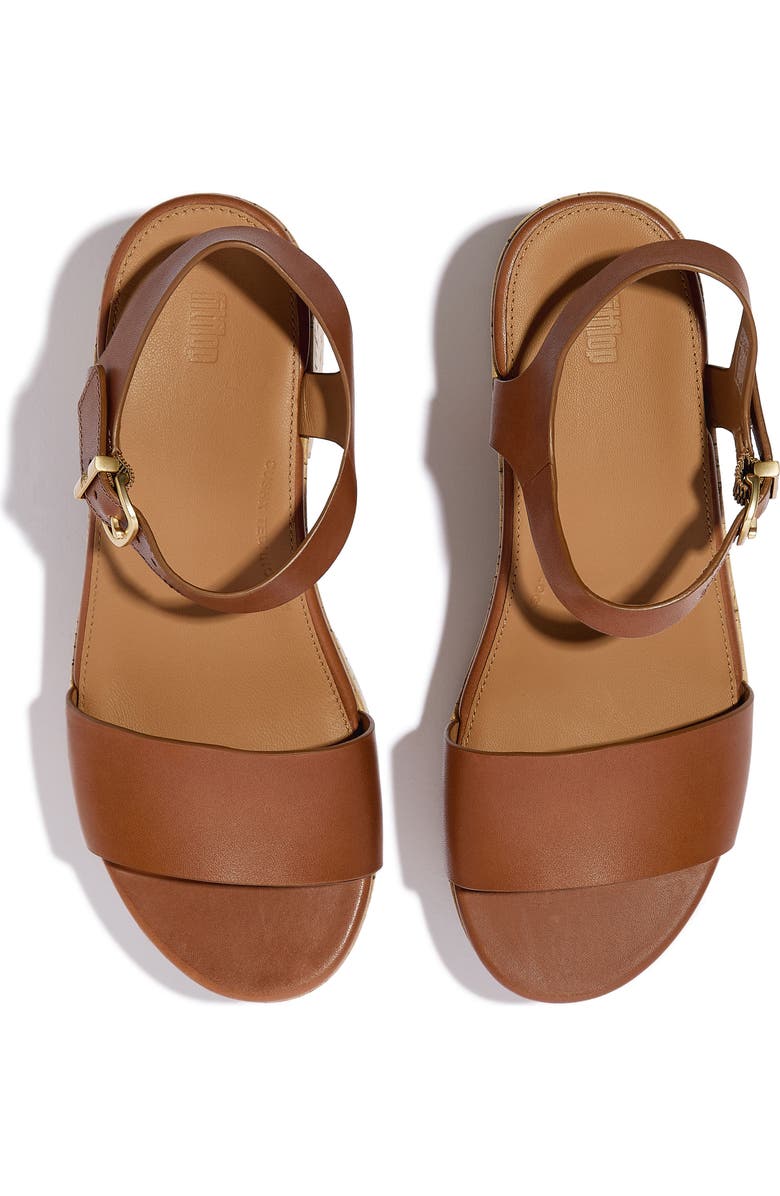 FitFlop PlatFForms Ankle Strap Platform Wedge Sandal, Alternate, color, Deep Tan