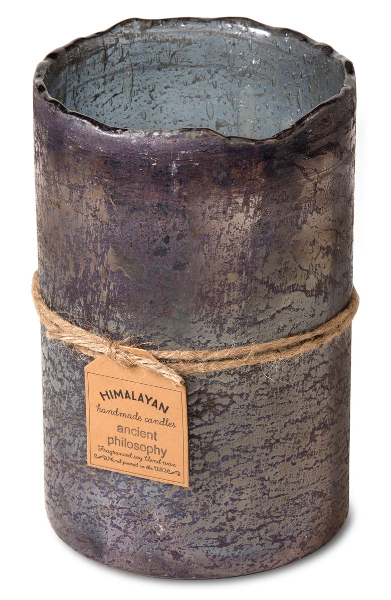Himalayan Trading Post Smoky Grey Scented Hurricane Candle, Alternate, color,