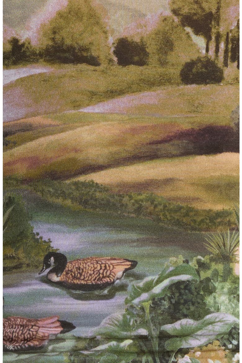 Countryside Landscape Top, Alternate, color, GREEN
