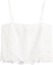 WAYF x Hannah Lovey Porter Lola Embroidered Detail Cotton Camisole