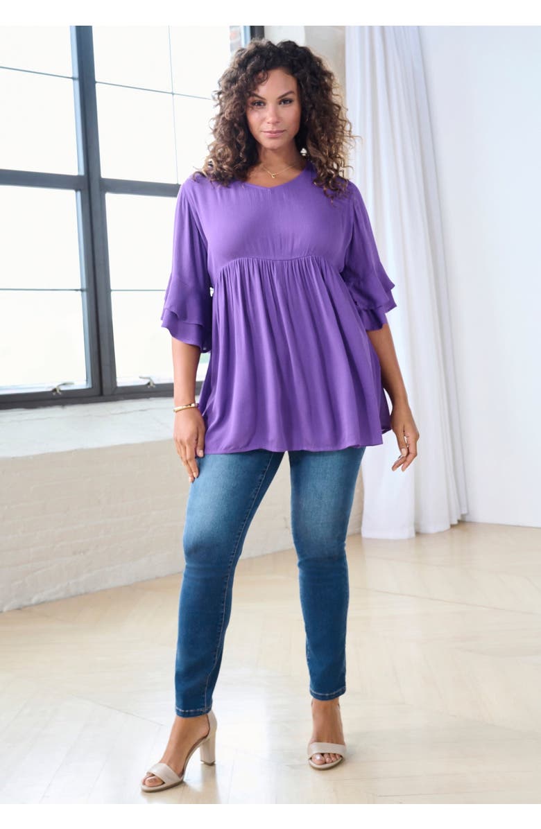 Roaman's Plus Size 360° Stretch Straight Leg Jean, Alternate, color, Dark Wash