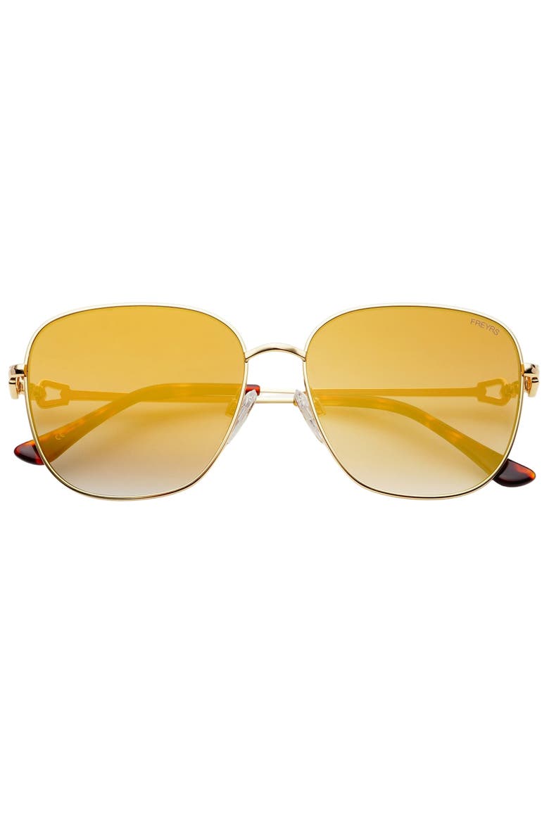 Lea Square Sunglasses, Main, color, Gold Mirror
