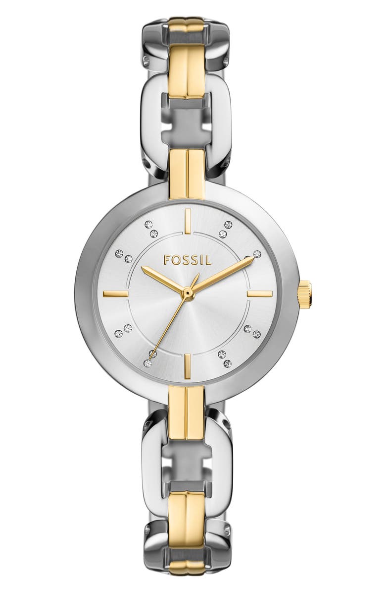 Fossil Kerrigan Two-Tone Bracelet Watch, 32mm, Main, color,
