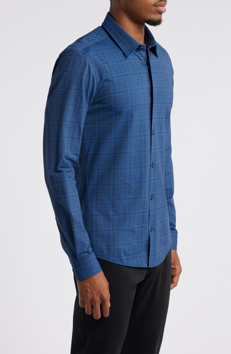 BOSS Print Button-Up Shirt, Alternate, color, 