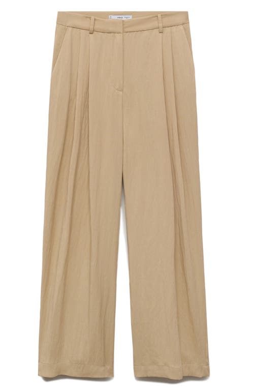 Mango Straight Leg Suit Pants In Animal Print