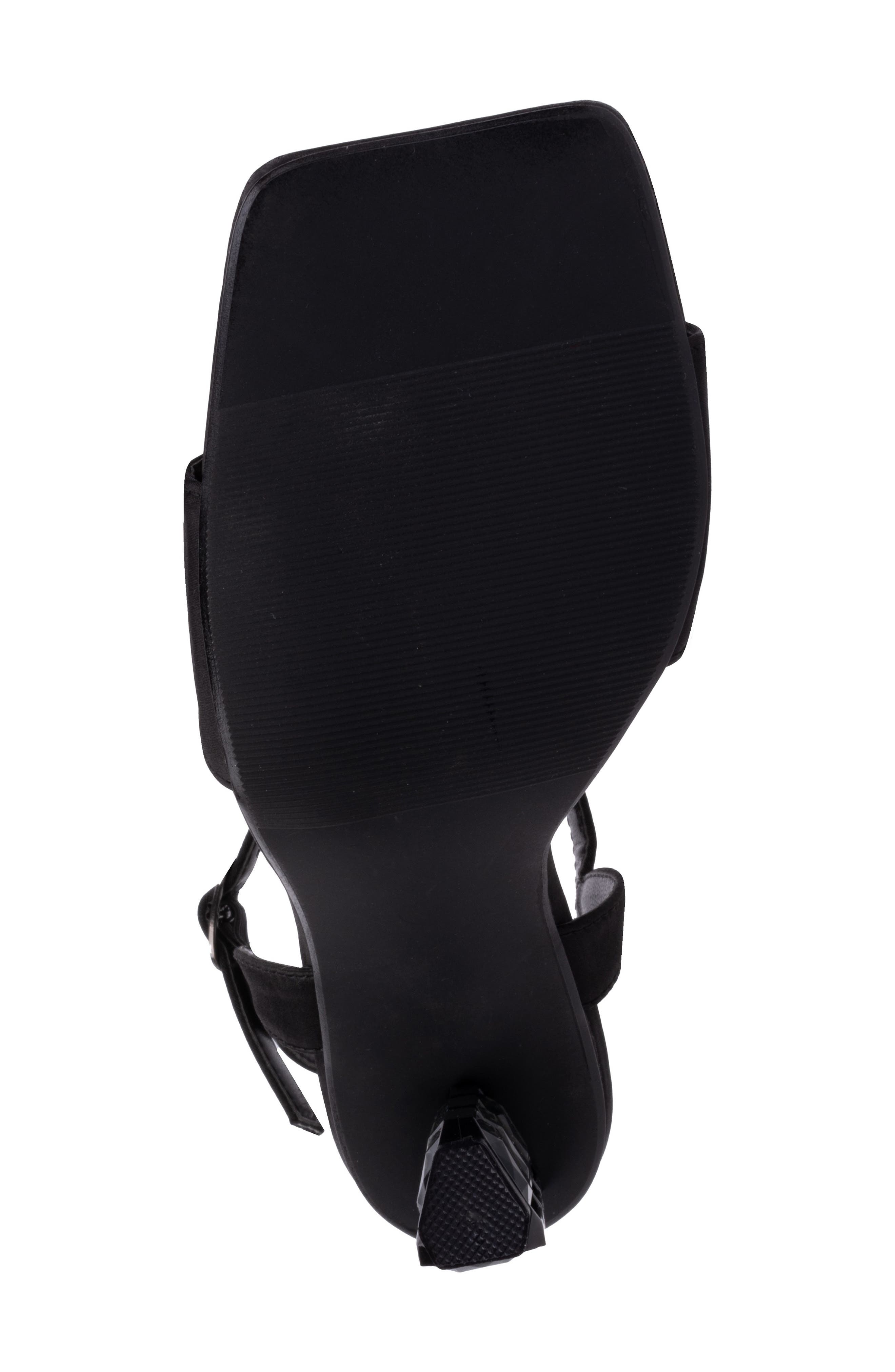 LADY COUTURE Rhinestone Ankle Strap Sandal, Alternate, color, 