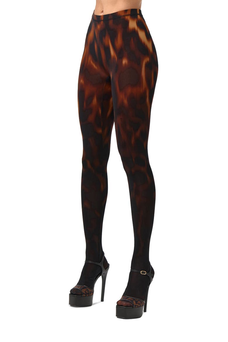 Bare Body Print Leggings, Alternate, color, TORTOISE