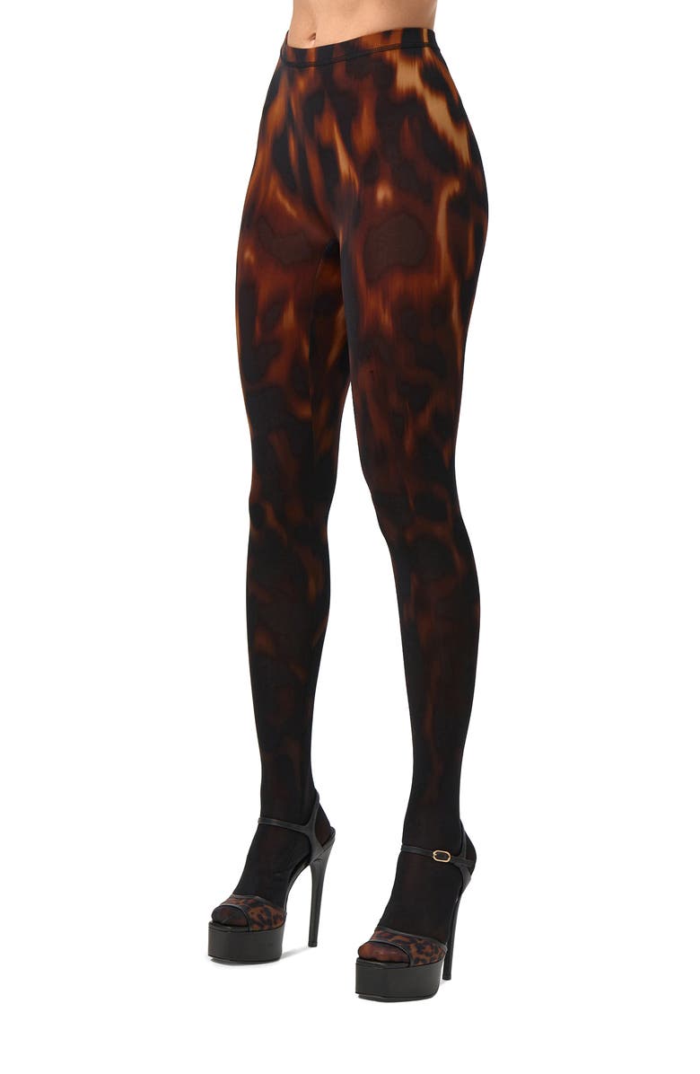 Naked Wardrobe Bare Body Print Leggings, Alternate, color, Tortoise