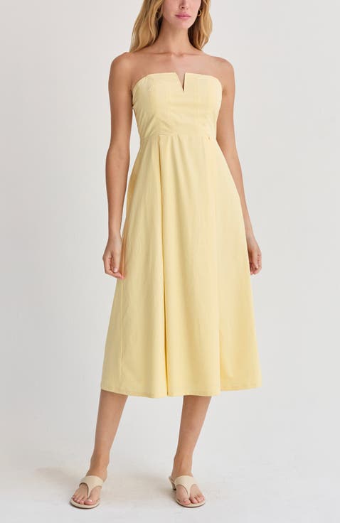 V-wire Modal Blend Midi Dress