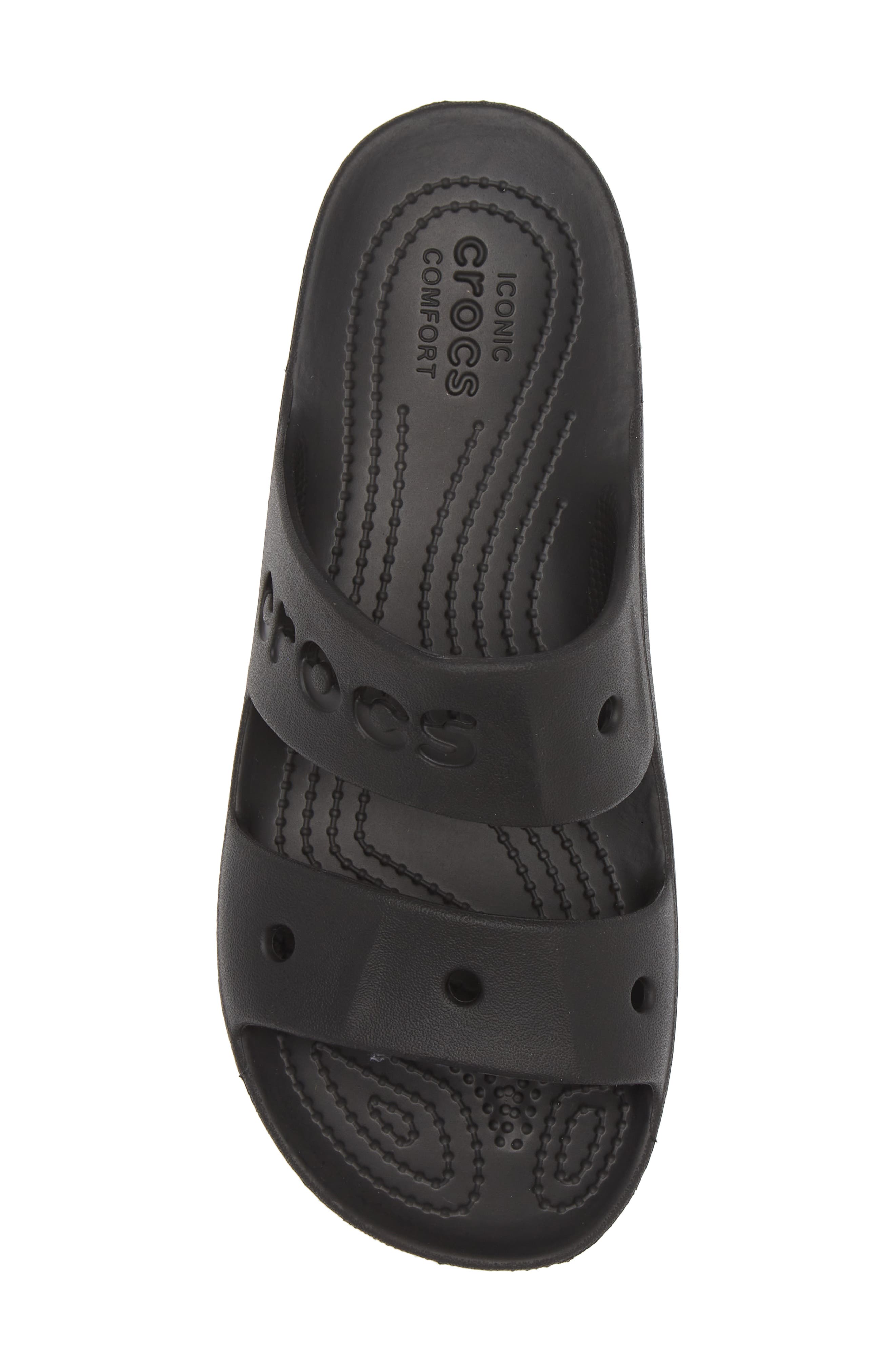 CROCS Baya Platform Slide Sandal, Alternate, color, Black