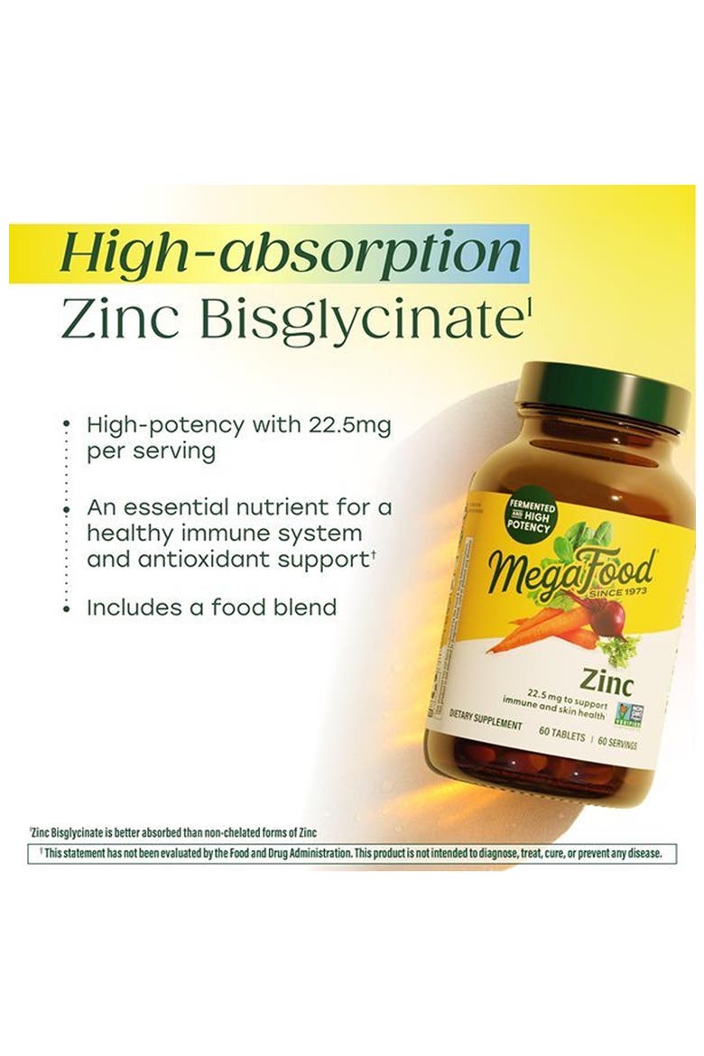 Zinc Bisglycinate for Women & Men, Vegan Immune Support Supplement, 60 Tablets, Alternate, color, None