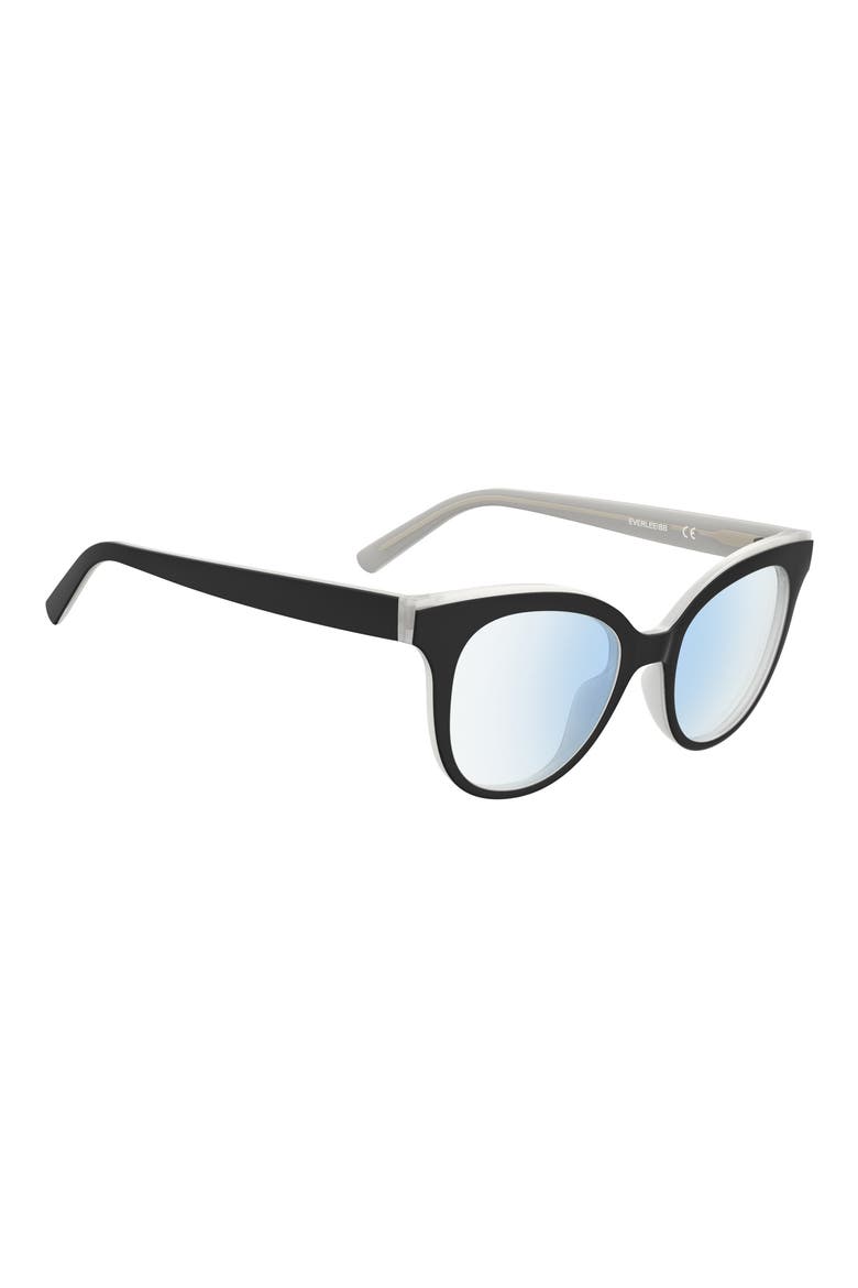 everlee 50mm blue light blocking reading glasses, Alternate, color, BLACK BEIGE/ DEMO LENS