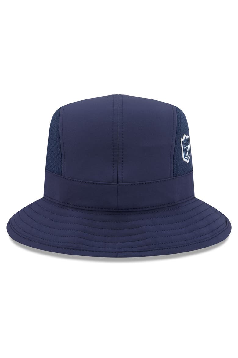 Men's New Era Navy Dallas Cowboys 2026 Sideline Bucket Hat, Alternate, color, Navy