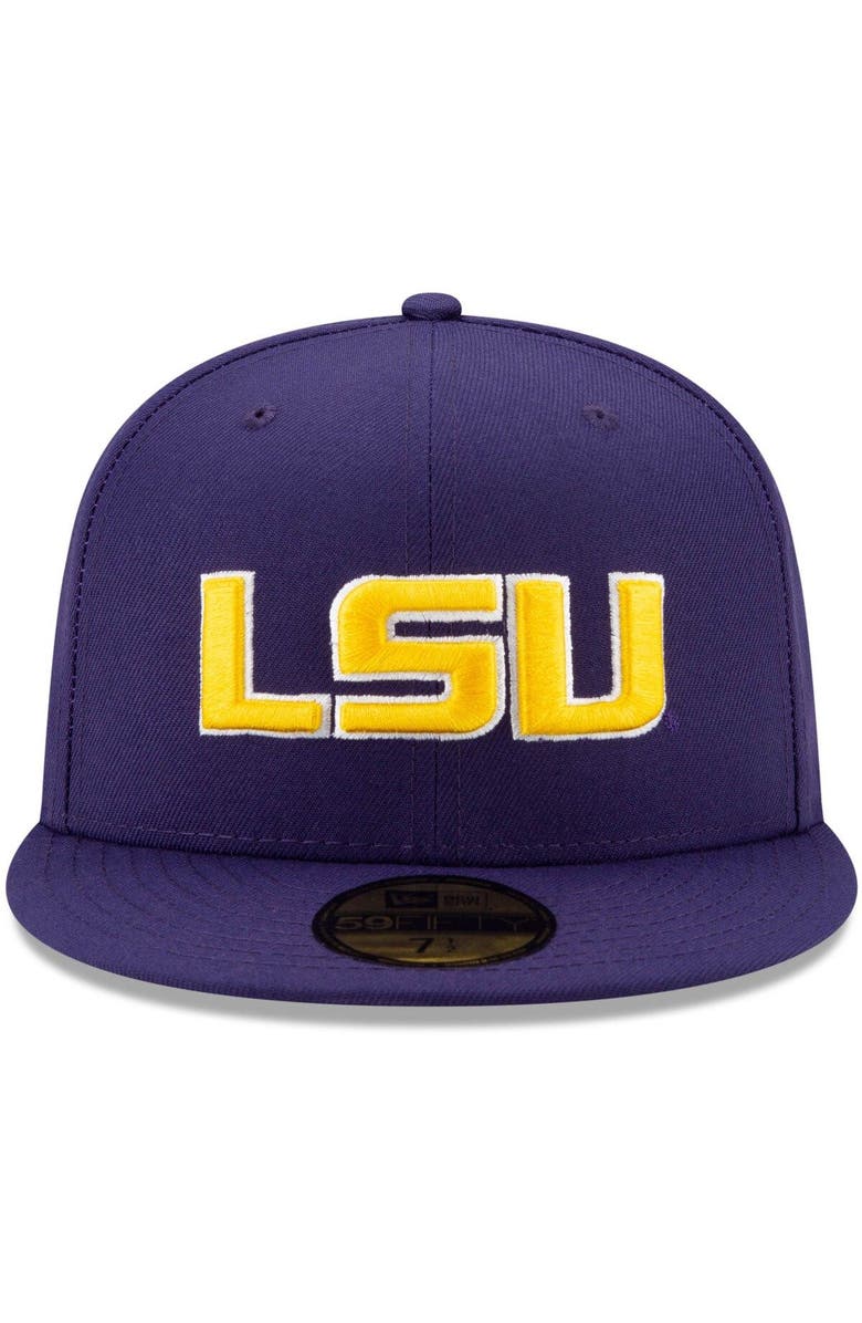 New Era Men's New Era Purple LSU Tigers Basic 59FIFTY Team Fitted Hat, Alternate, color, 