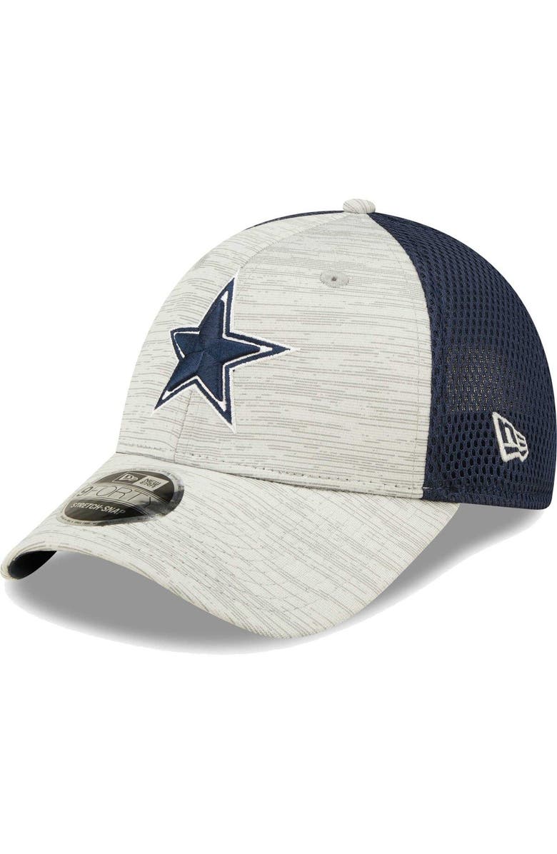 New Era Men's New Era Gray/Navy Dallas Cowboys Active 9FORTY Adjustable Snapback Hat, Main, color, 