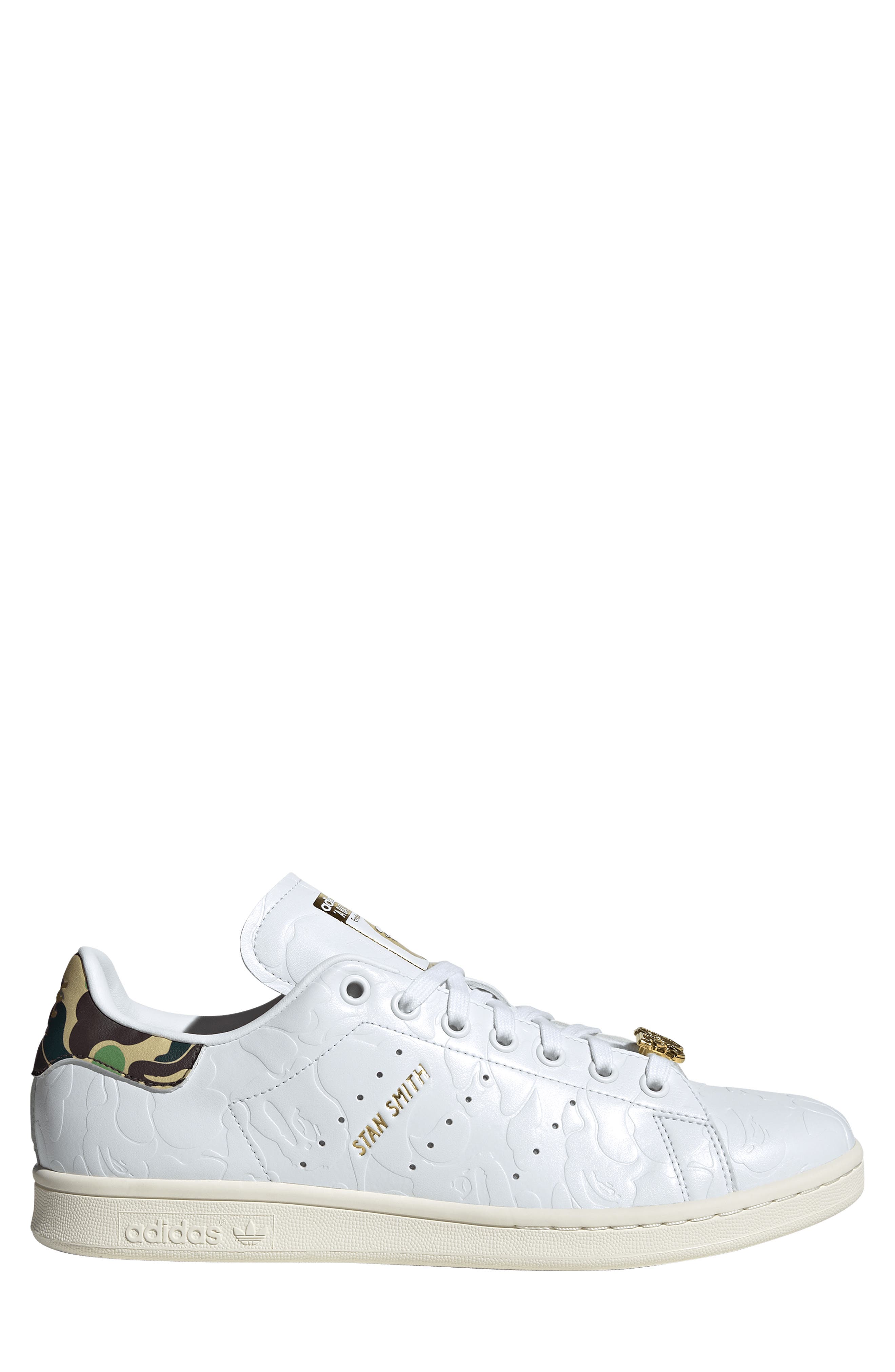 adidas x BAPE Stan Smith Sneaker, Alternate, color, White