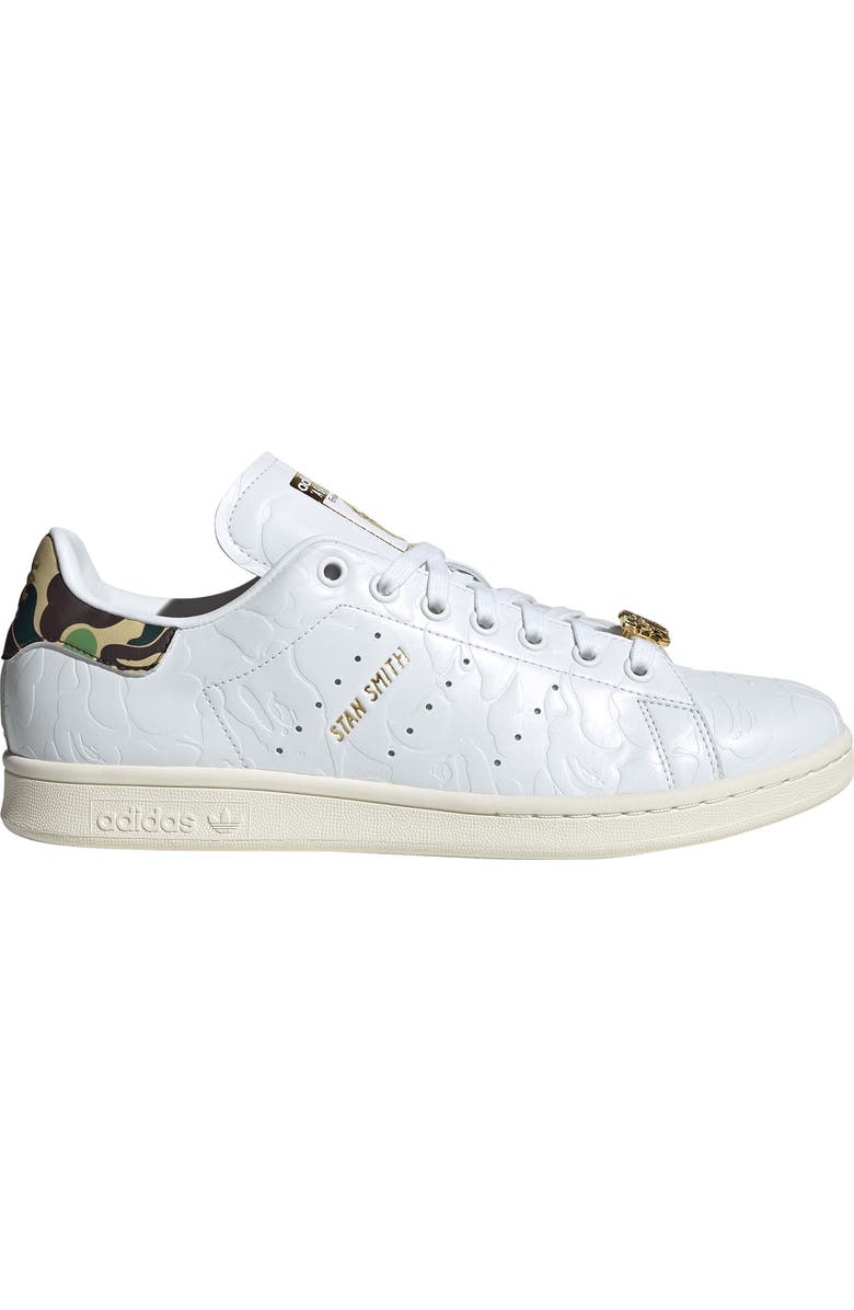 adidas x BAPE Stan Smith Sneaker, Alternate, color, White