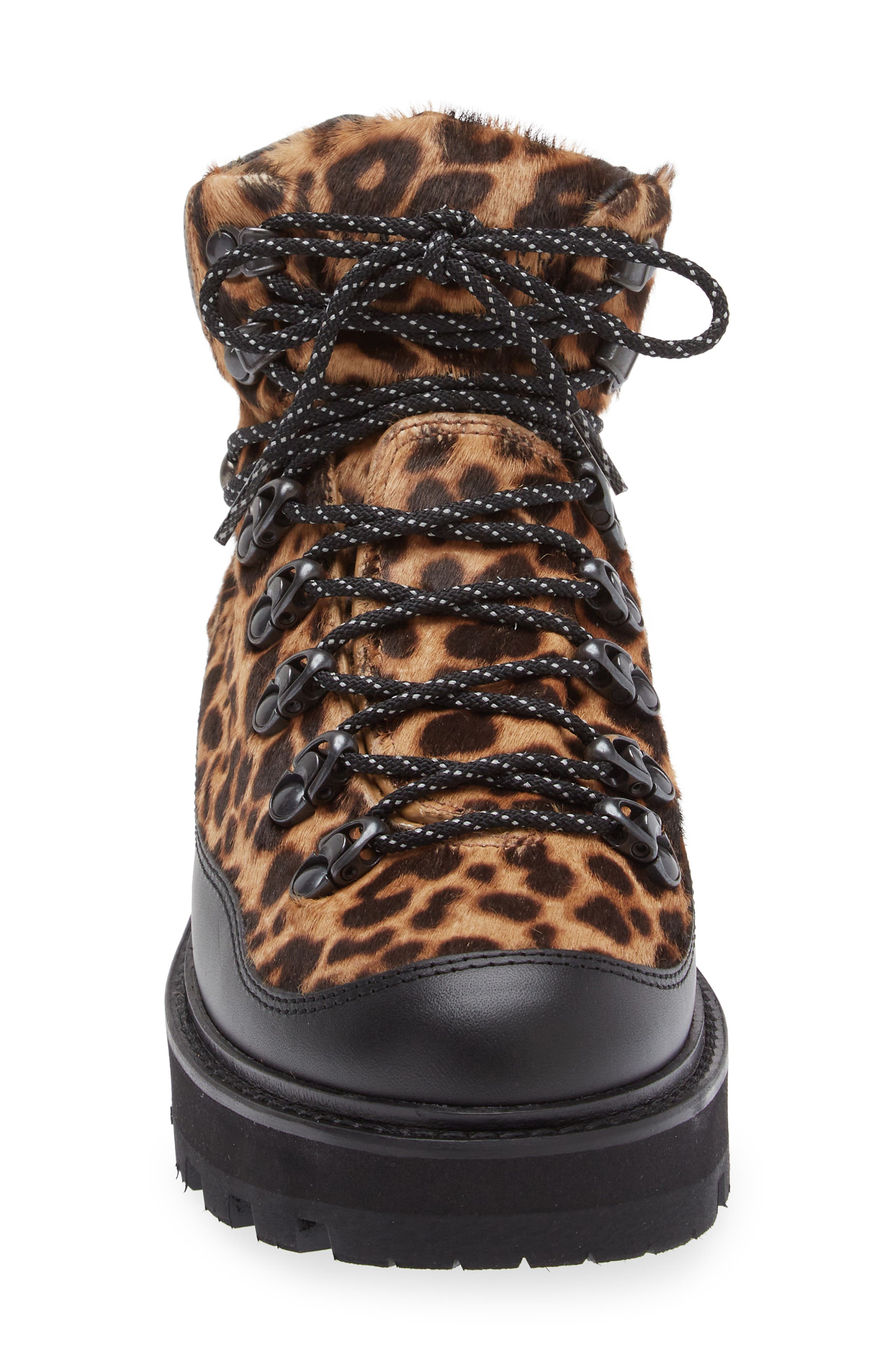 Moncler Peka Trek Genuine Calf Hair Boot, Alternate, color, 