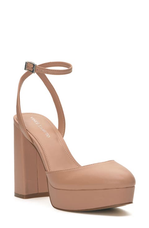 Patrissya Ankle Strap Platform Pump (Women)
