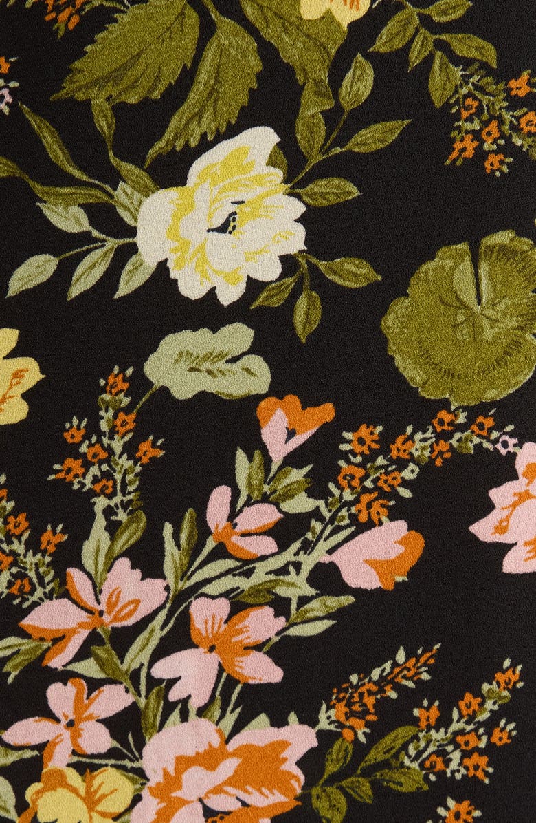 SUGARLIPS Night Bloom Floral Midi Dress, Alternate, color, 