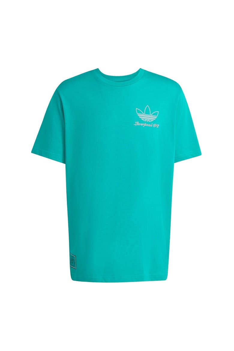 Men's adidas Green Liverpool Terrace Icons Collection Graphic T-Shirt, Alternate, color, Green