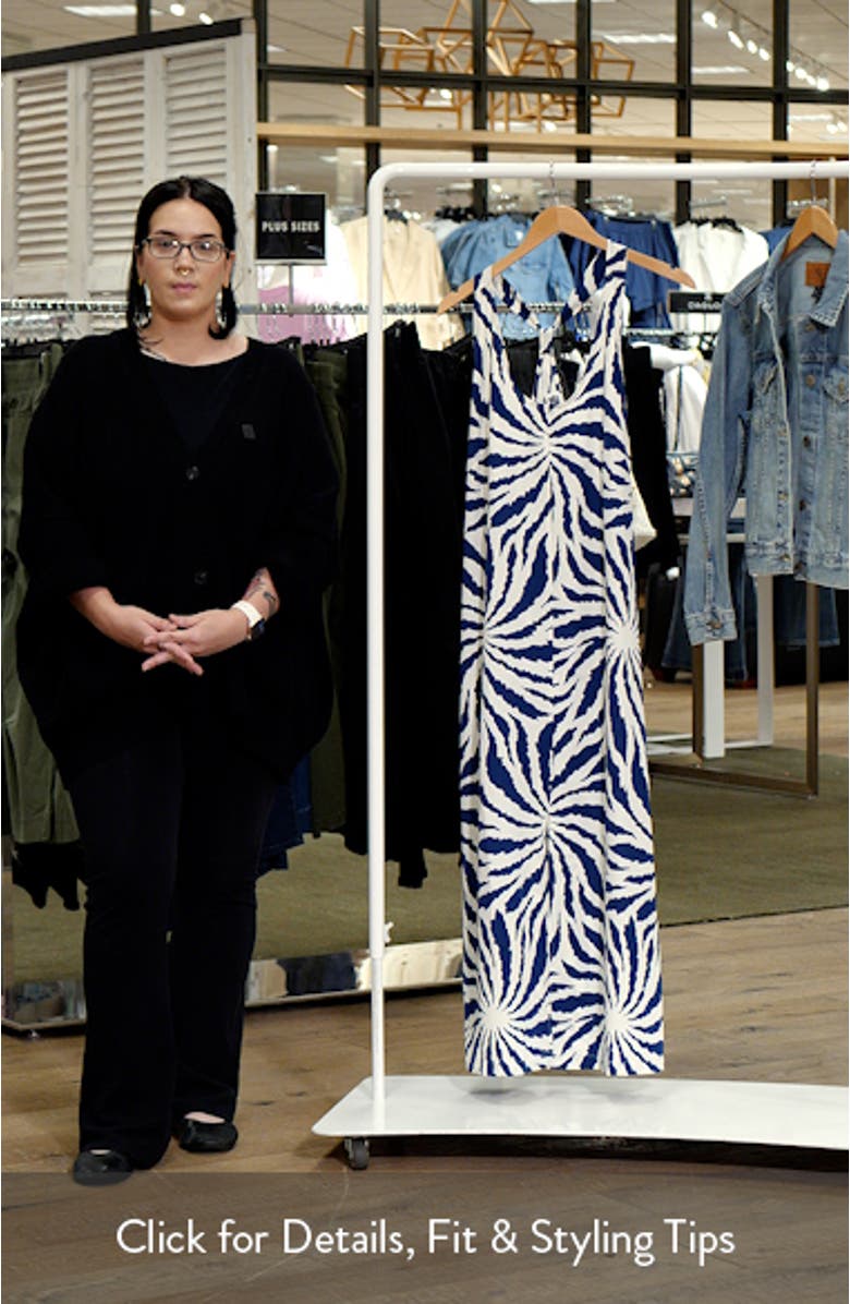 Abstract Print Racerback Dress, sales video thumbnail