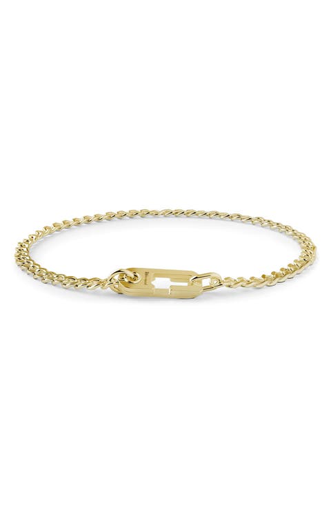Men's Annex Vermeil Cuban Chain Bracelet