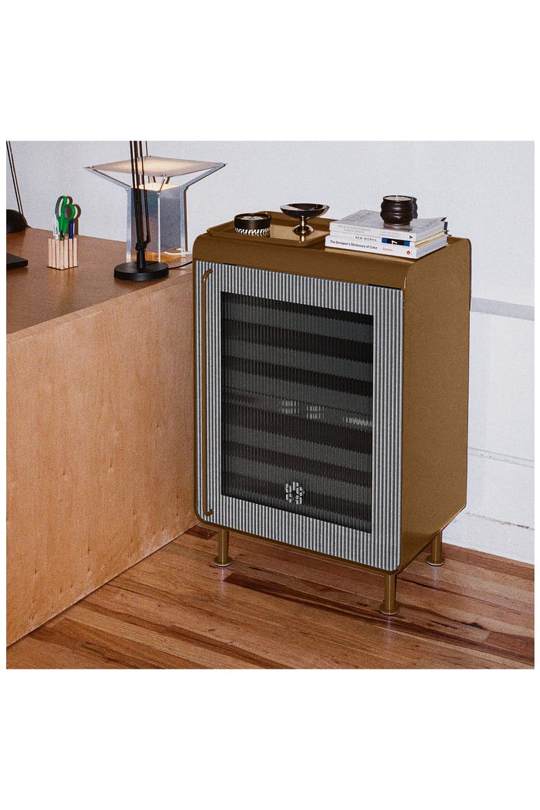 Super Smart Beverage Fridge, Alternate, color, BROWN
