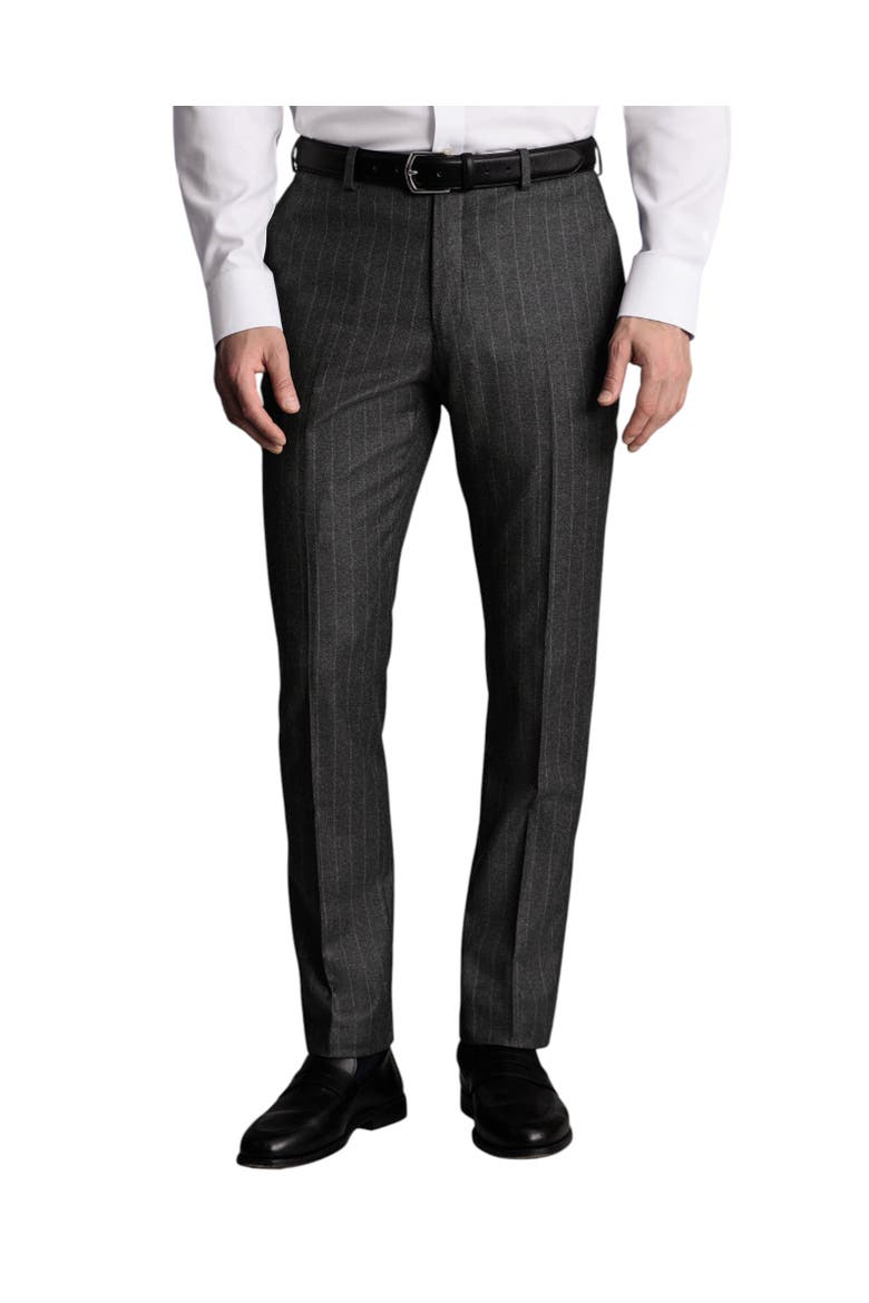 Slim Fit Italian Flannel Suit Pants, Main, color, Charcoal Grey