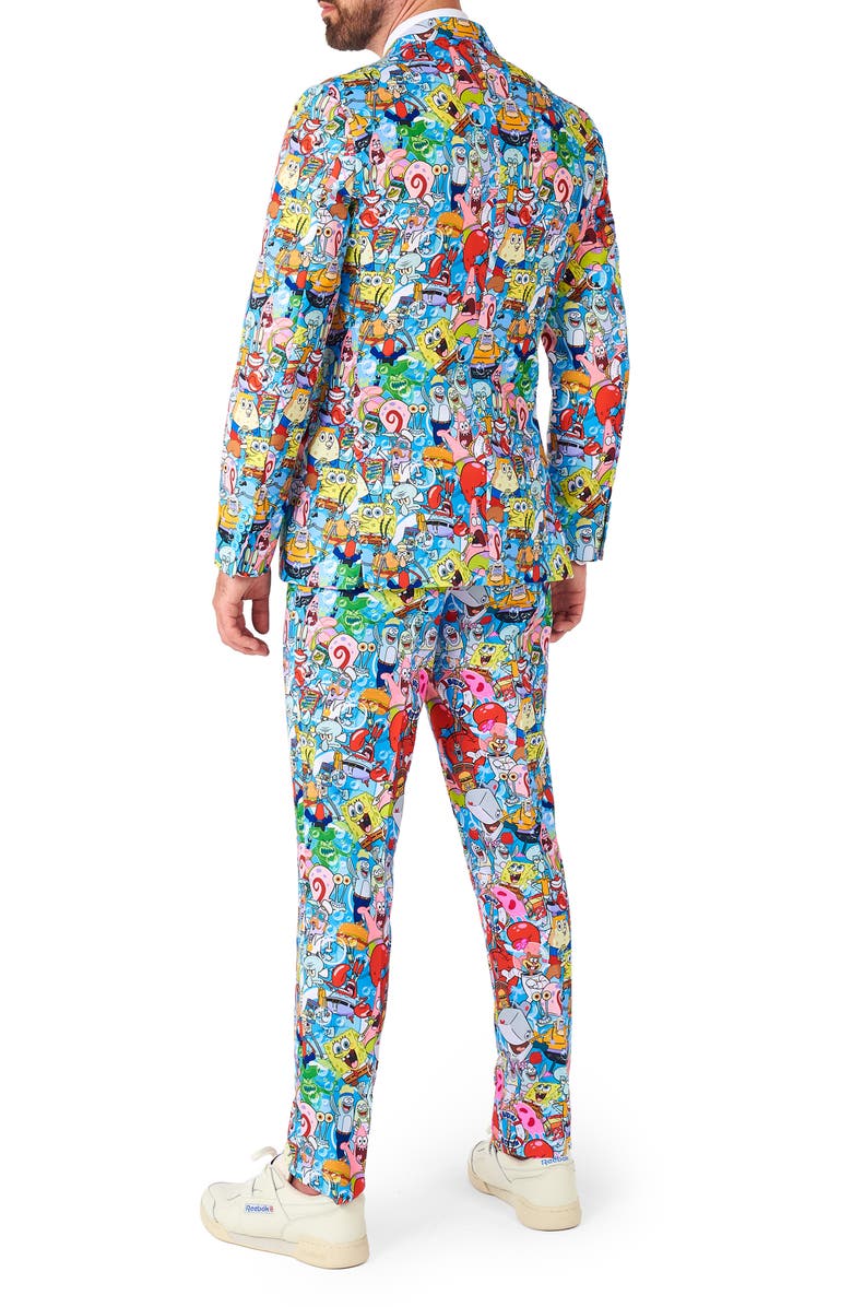 OppoSuits Spongebob Frenzy 3-Piece Suit Set, Alternate, color, Blue