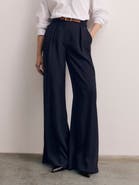 The Fold High-Waist Wide-Leg Longline Trousers