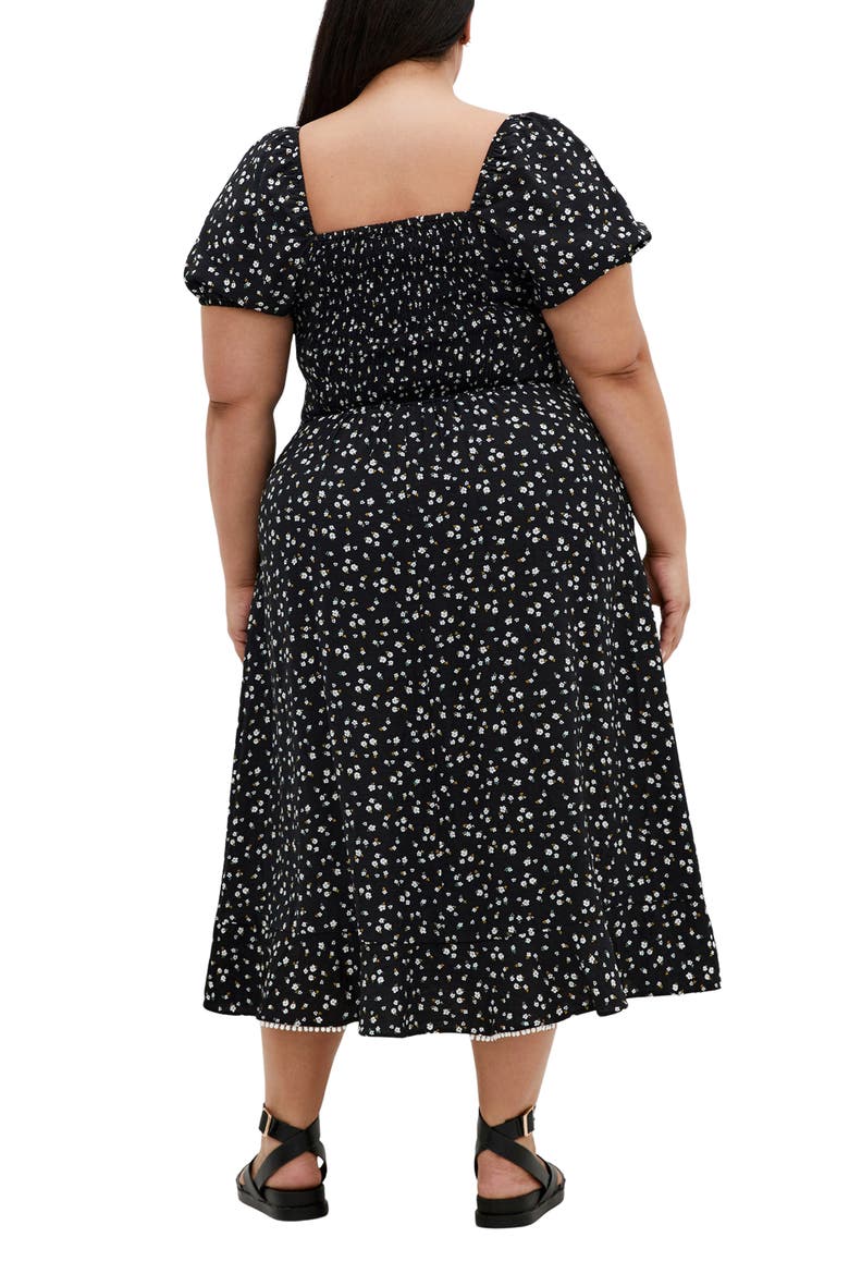 Dress Sky Floral Midi Dress, Alternate, color, MEADOW
