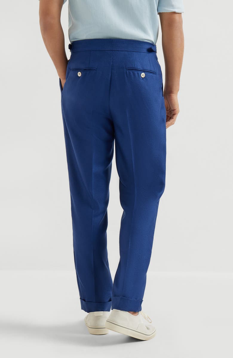 Brunello Cucinelli Cashmere and silk trousers, Alternate, color, Avio Blue