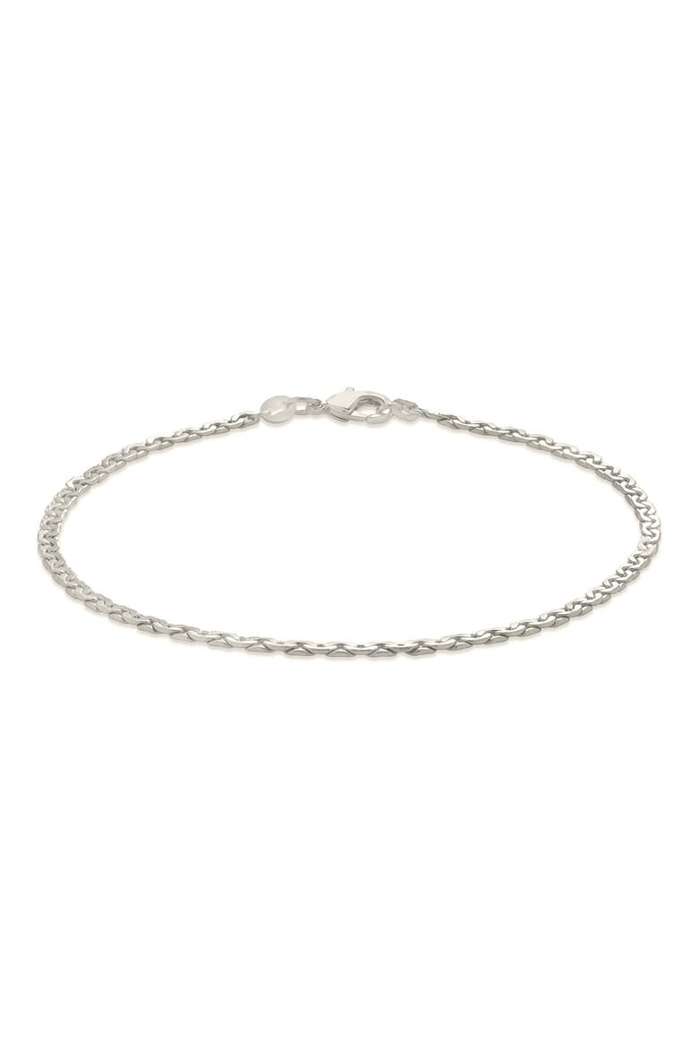 Arya Anklet, Alternate, color, SILVER