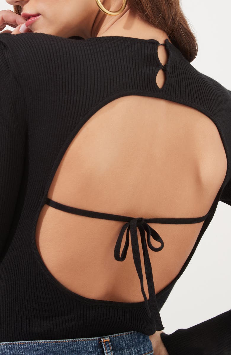 ASTR the Label Felice Ribbed Sweater Bodysuit, Alternate, color, 