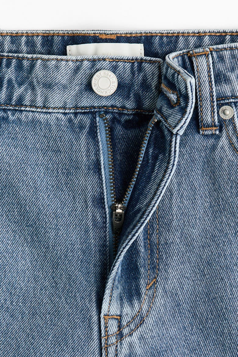 Straight Regular-Waist Jeans, Alternate, color, Denim blue/floral