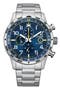 Eco Drive Chronograph Stainless Steel Bracelet Watch, 43mm
