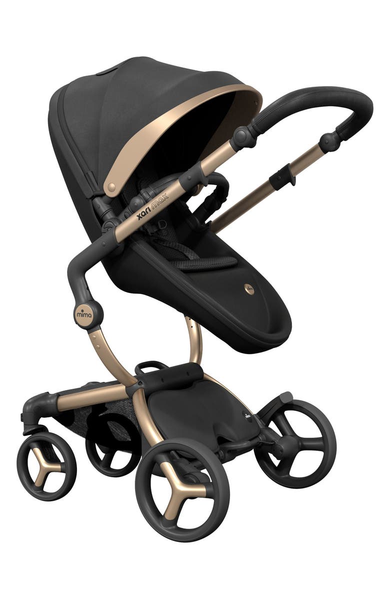 mima Xari MAX Black & Gold Special Edition Stroller, Main, color, Black & Gold