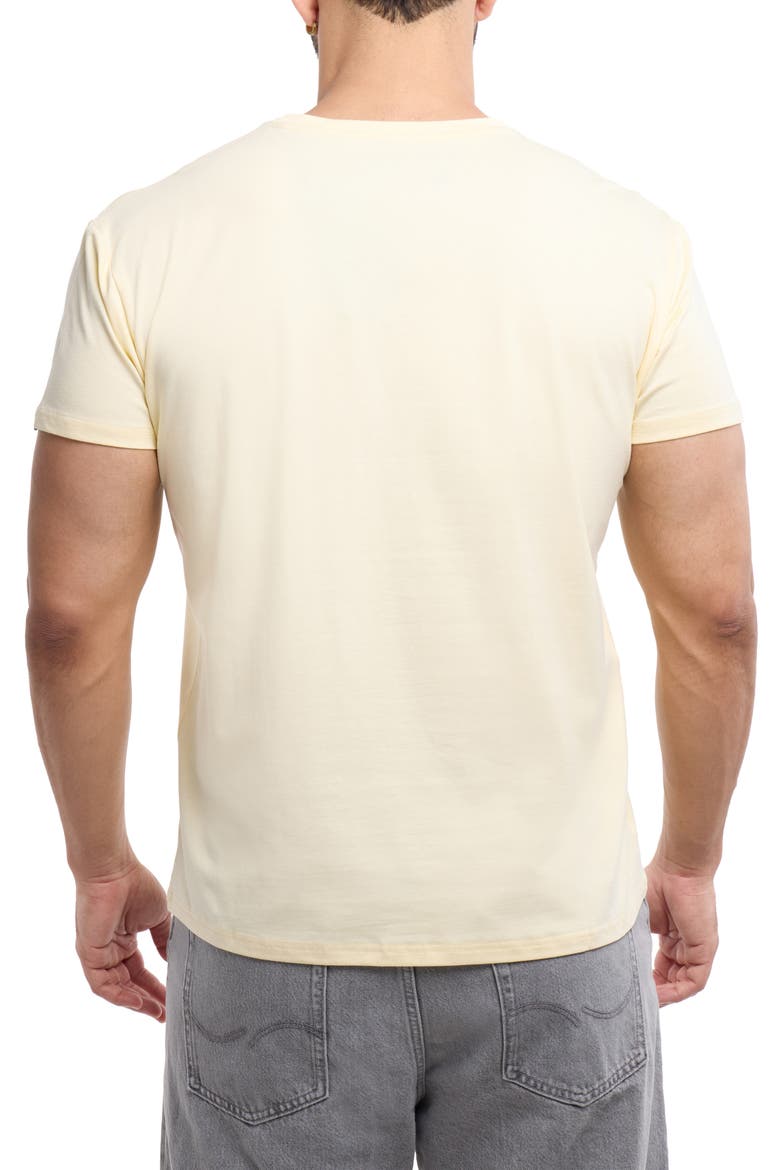 Split Neck T-Shirt, Alternate, color, BUTTERCREAM