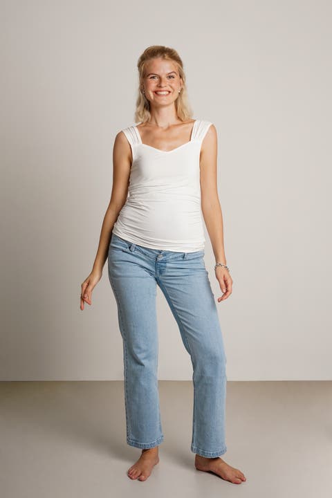 Hailey Straight Leg Maternity Jeans
