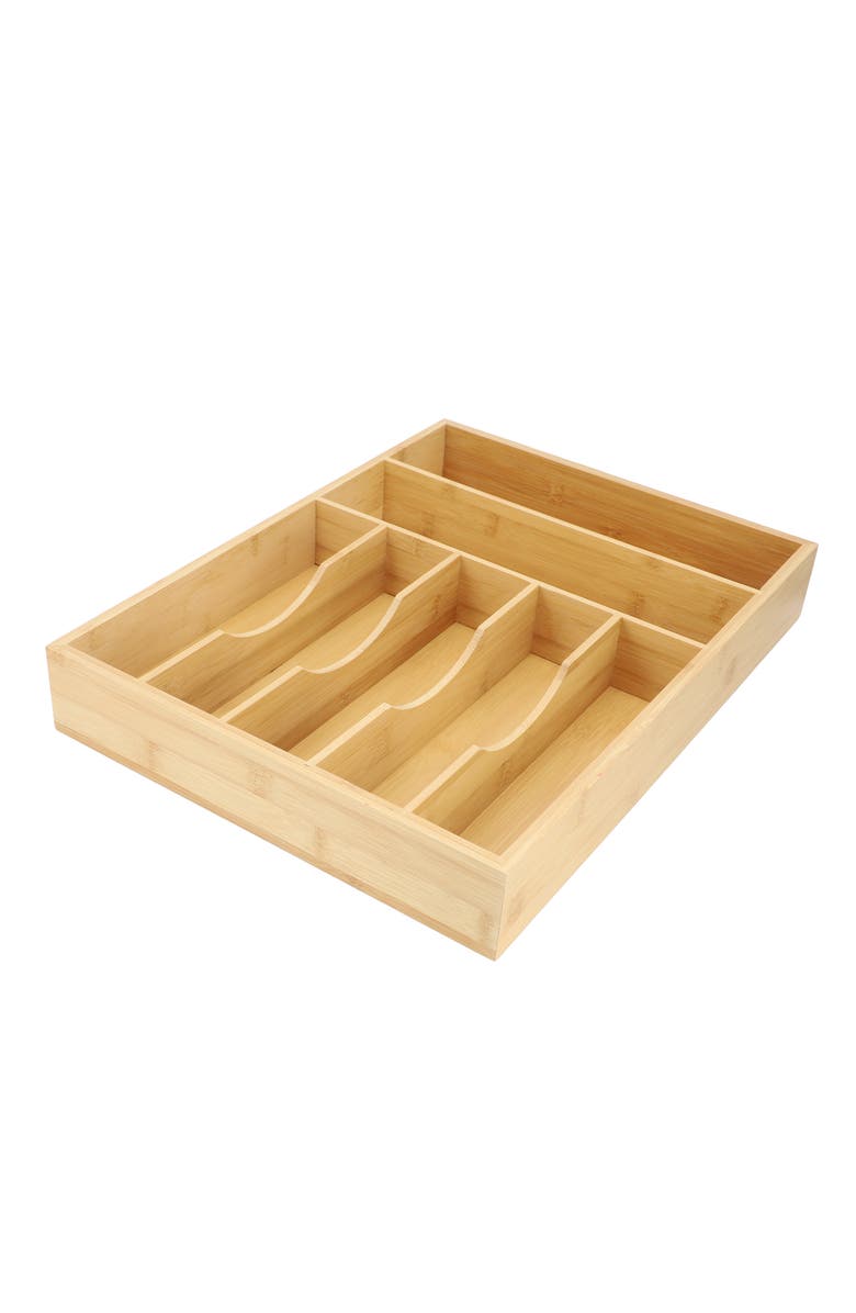Megachef Wood Sectional Drawer Organizer, Alternate, color, Bamboo