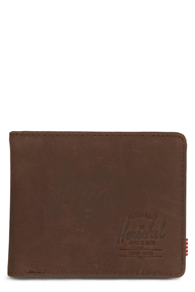 Hank Leather Wallet, Main, color, NUBUCK BROWN