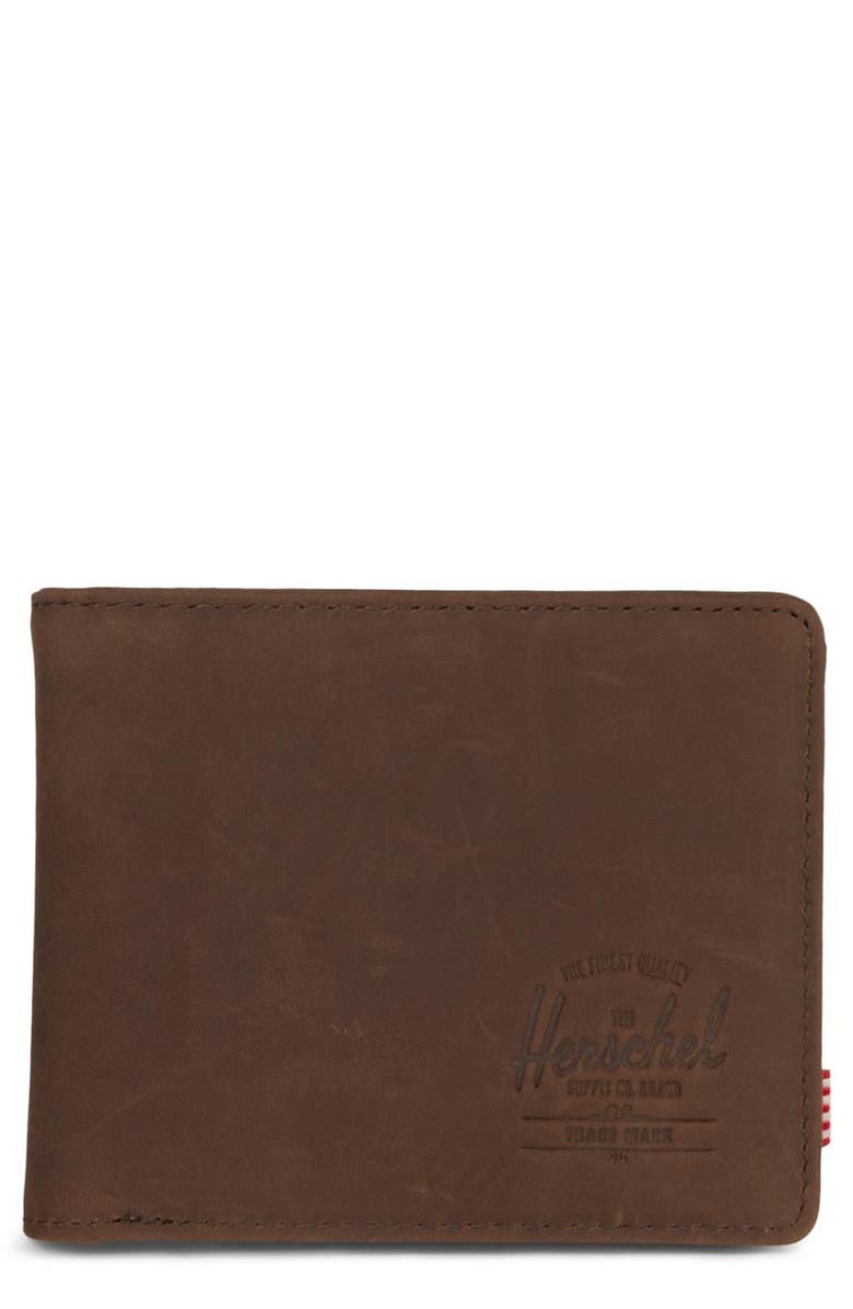 Herschel Supply Co. Hank Leather Wallet, Main, color, 