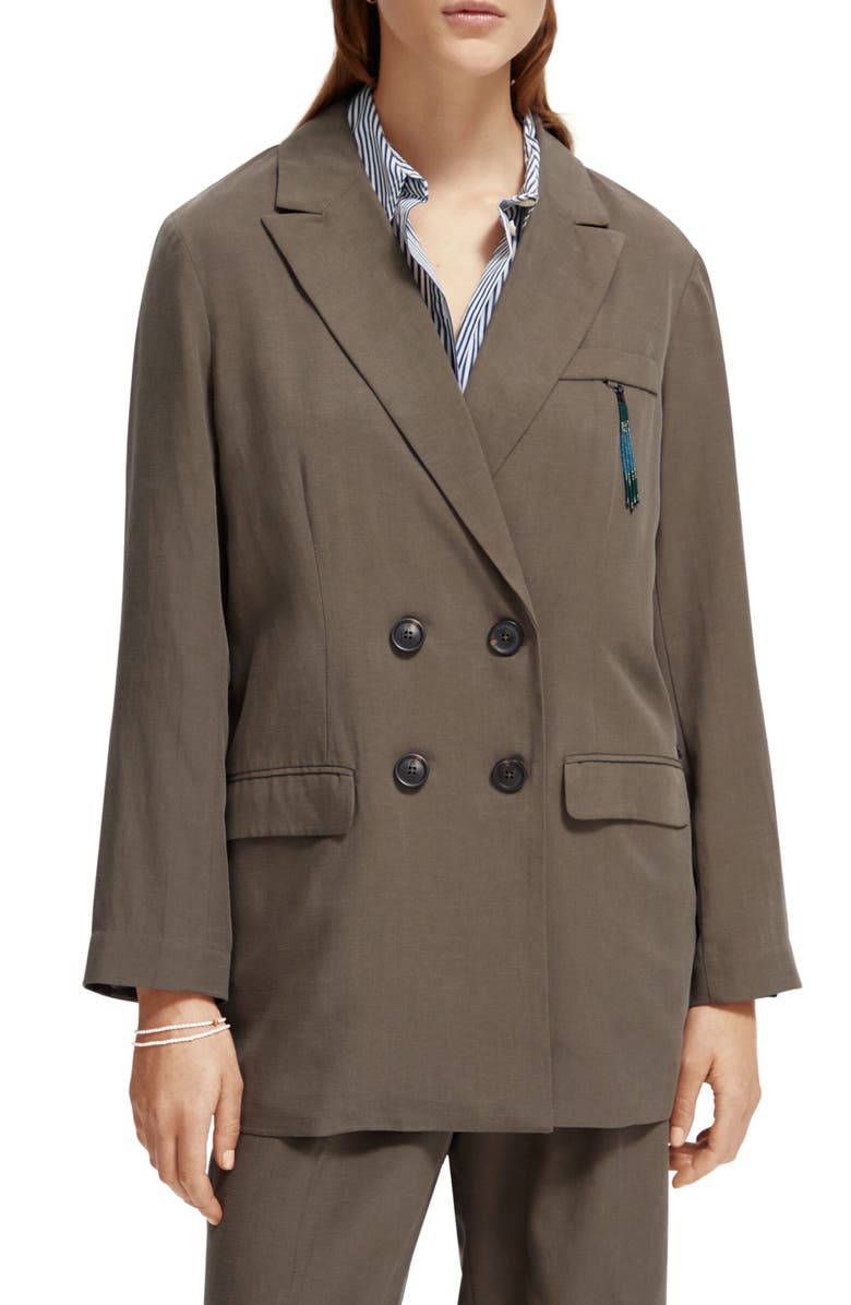 Scotch & Soda Double Breasted Blazer, Main, color, 