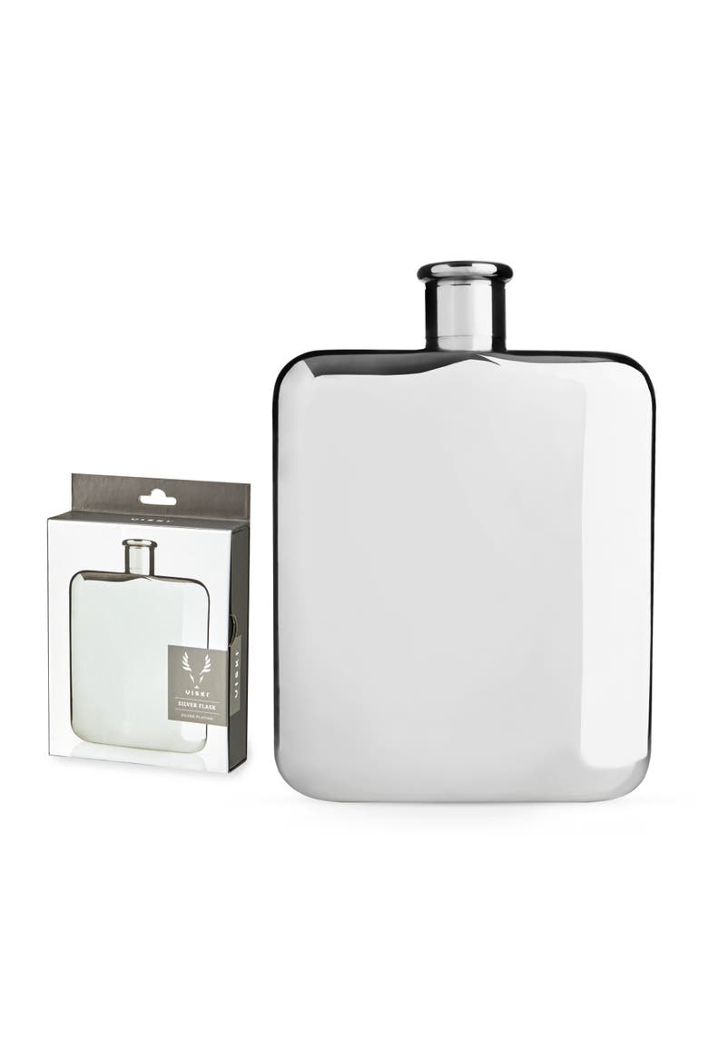 6 oz Flask, Alternate, color, Silver