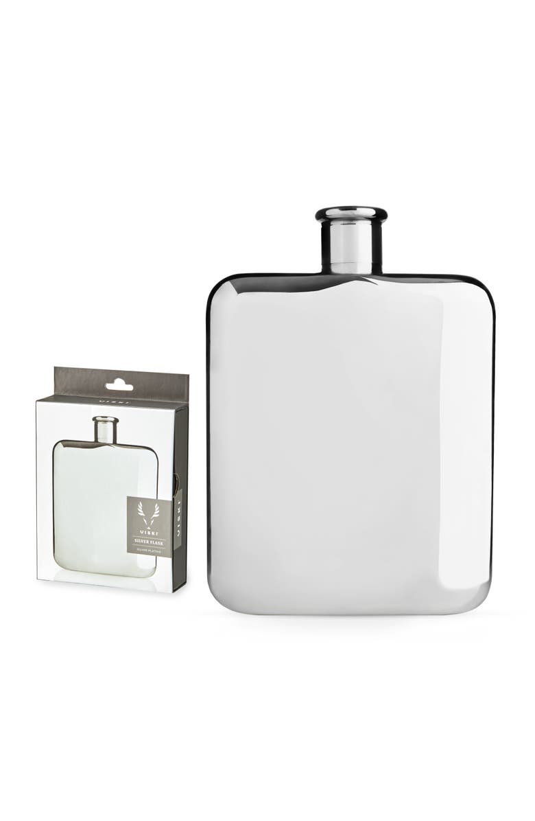 Viski 6 oz Flask, Alternate, color, Silver