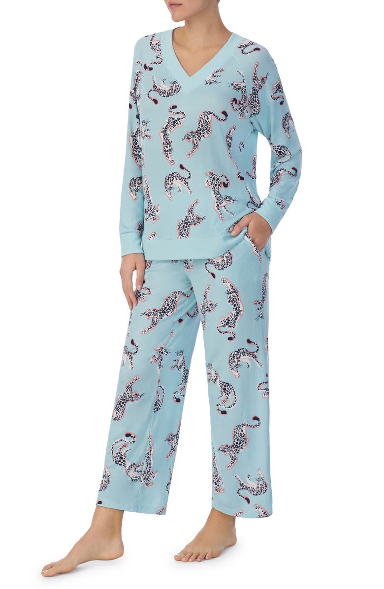 Kate Spade New York print pajamas, Alternate, color, 