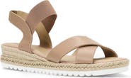Aquatalia Almeria Weatherproof Slingback Espadrille Platform Wedge Sandal