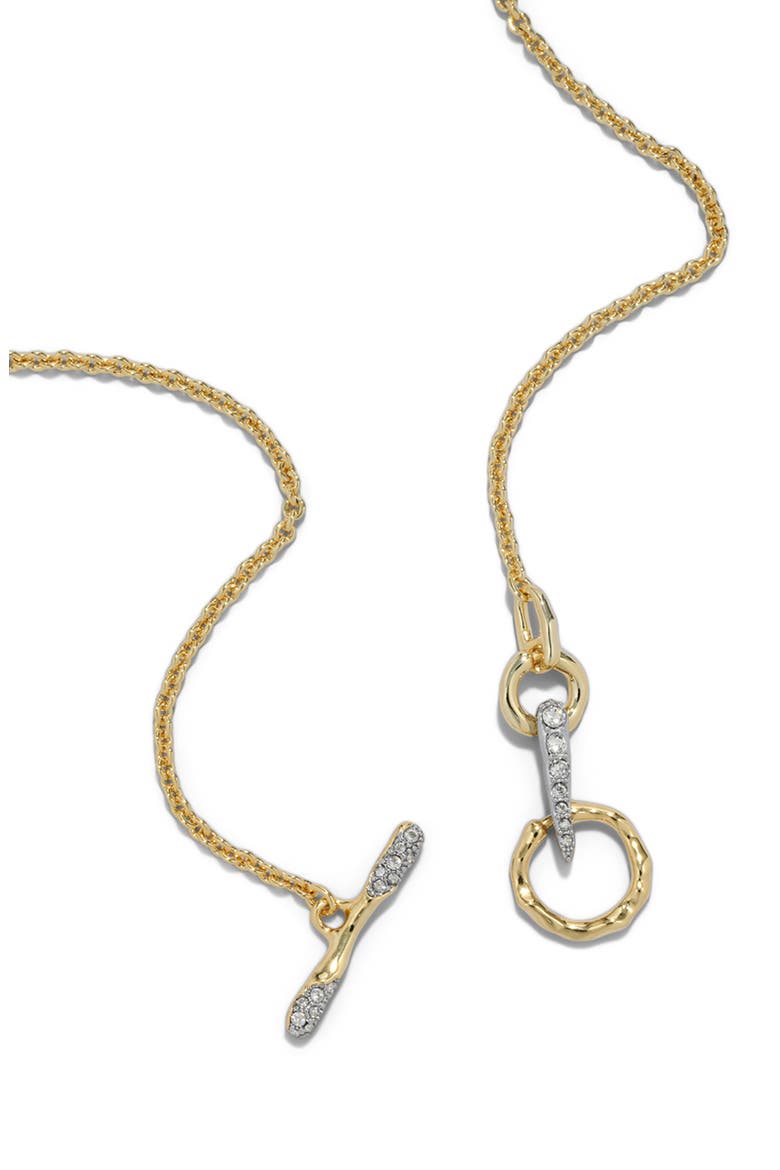 Solanales Crystal Pavé Toggle Necklace, Alternate, color, CRYSTALS