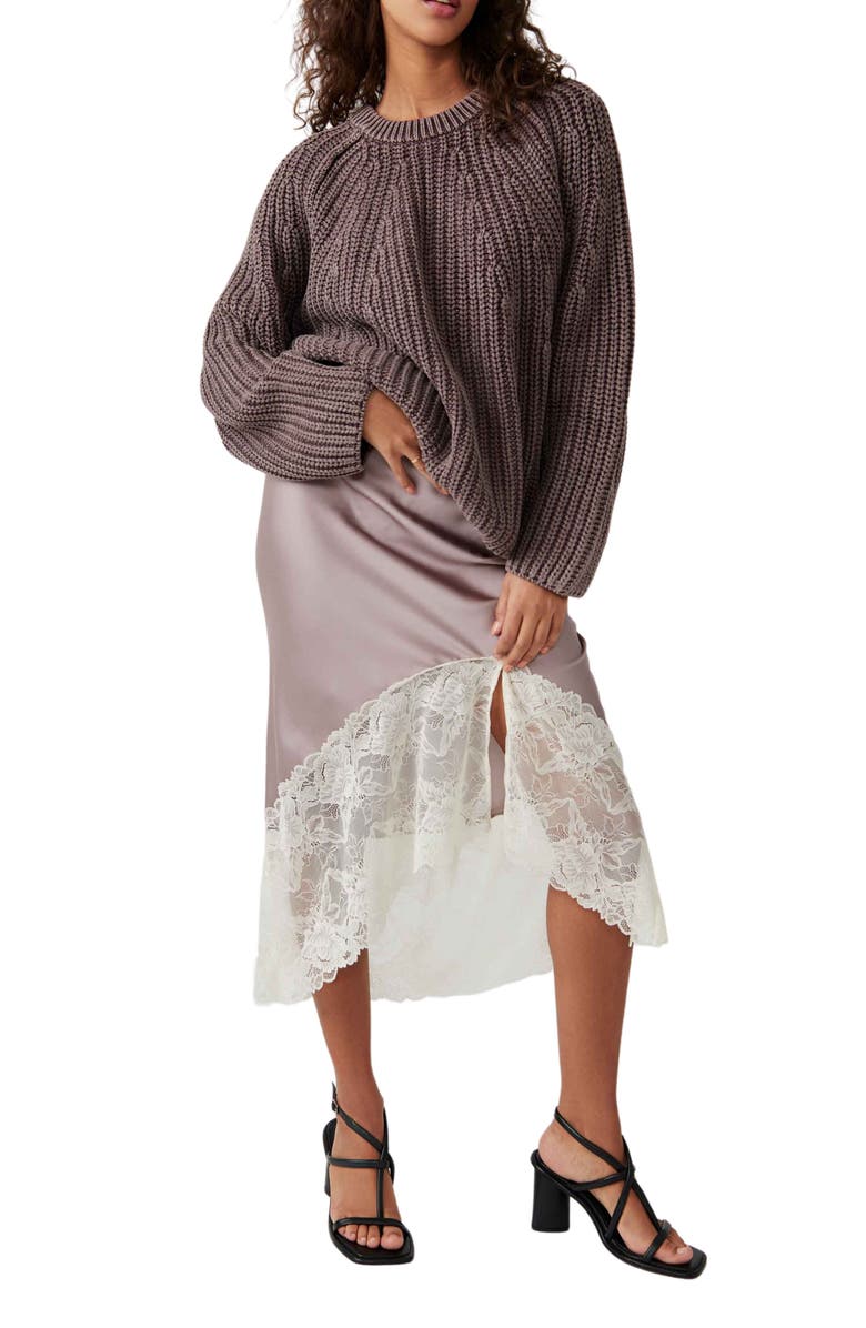 Free People Take Me Home Cotton Sweater, Alternate, color, 